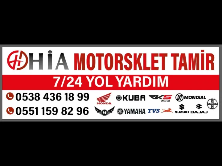 HİA MOTORSİKLET TAMİR SERVİS 7/24 YOL YARDIM