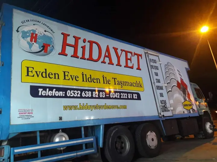 Hidayet Evden Eve Taşımacılık Gaziantep