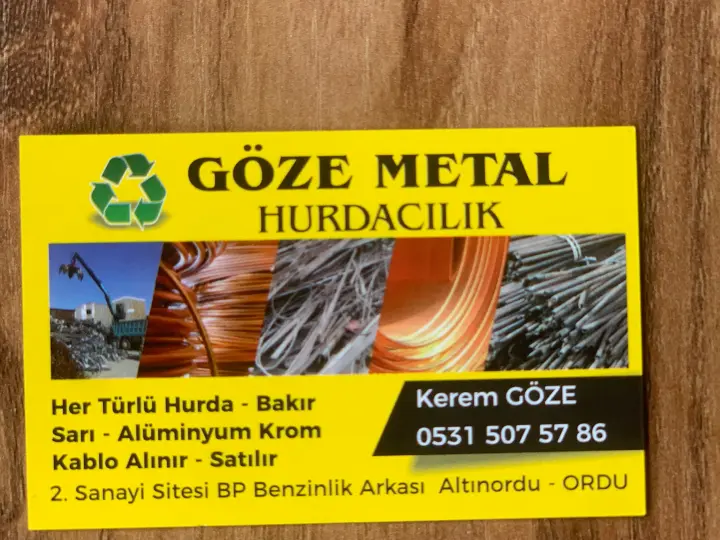 Hurdacı göze hurdacılık