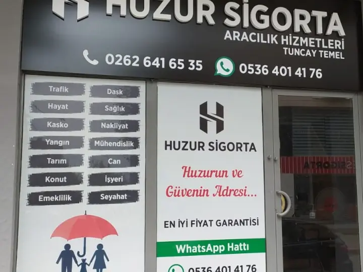 Huzur Sigorta Aracılık Hizmetleri Tuncay Temel