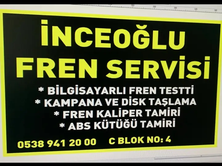 İnceoğlu fren servisi