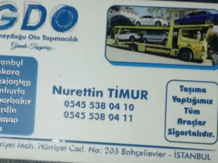 İSTANBUL DİYARBAKIR ARAÇ TAŞIMACILIĞI