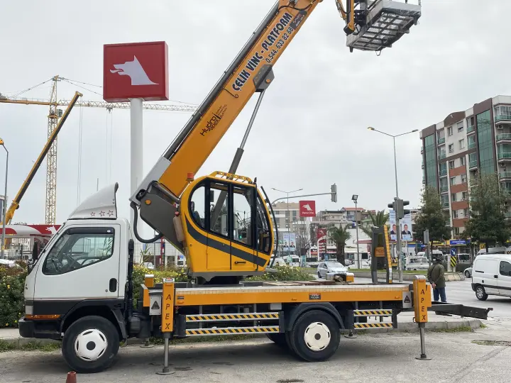 İzmir Çelik Vinç Platform (sepetli vinç kiralama)