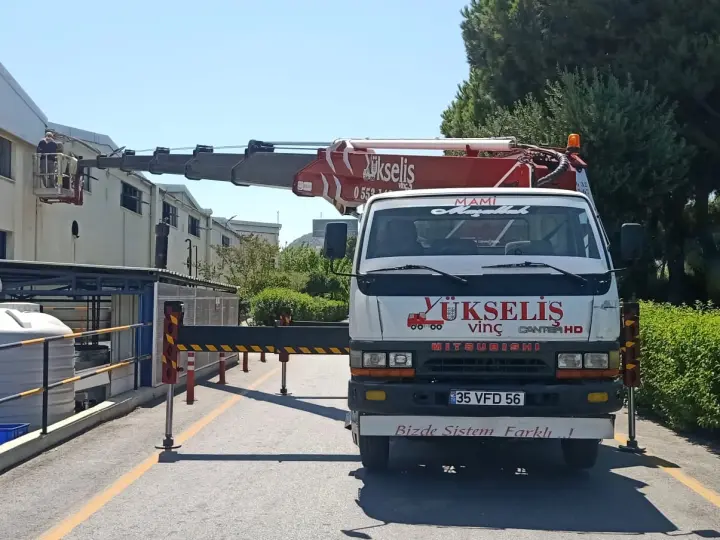 İzmir Sepetli Vinç Kiralama Yükseliş Vinç Platform