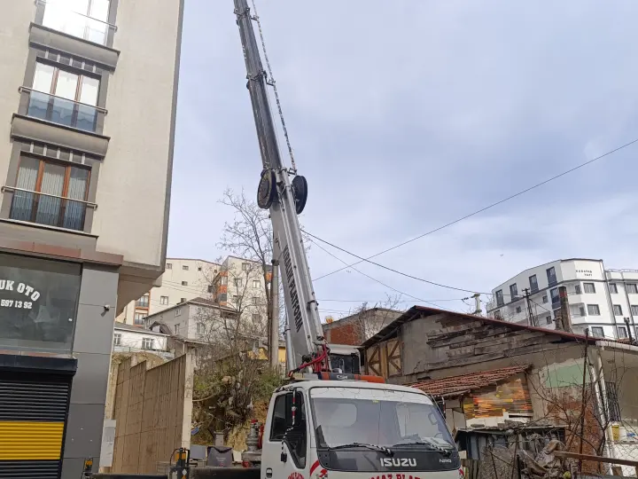 Kaçmaz vinç platform