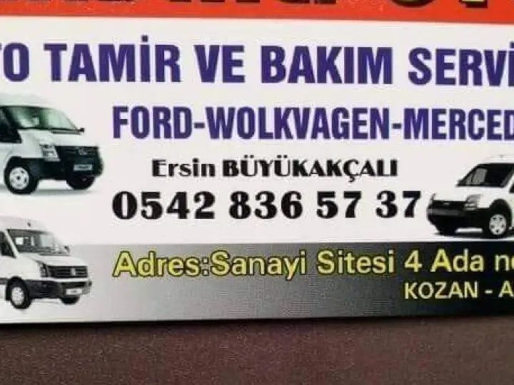 Kadirli Ersin Oto Tamir ve Bakım Servisi