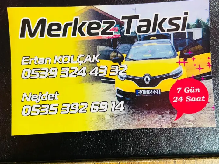 Kalkandere Taksi - Nejdet KOLÇAK 7/24