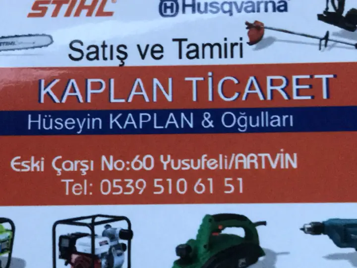 Kaplan Ticaret-Motor Tamirhanesi