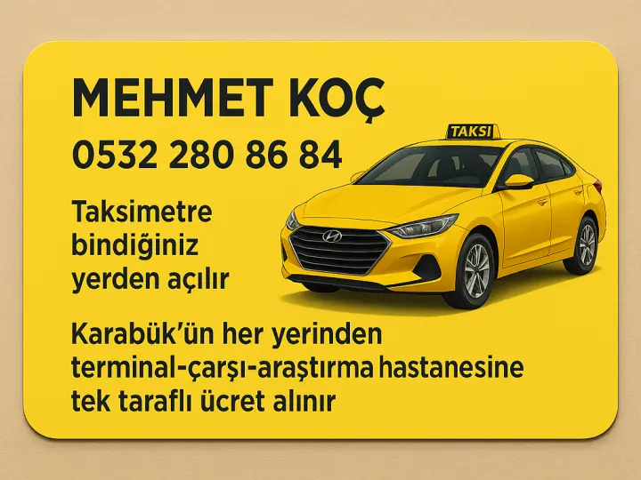 Karabük Taksi Mehmet