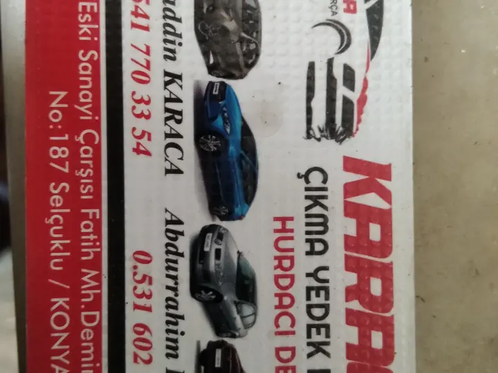 KARACA çıkma yedek parça