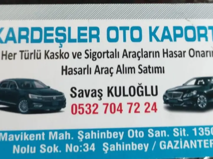 Kardeşler Oto Kaporta Hasarlı Alım Satım Transfer ve Sigorta Kasko Takip