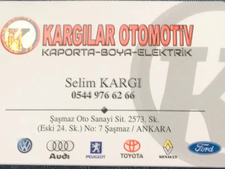 Kargılar otomotiv Ankara
