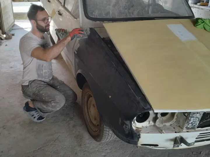 Kayalı kaporta boya