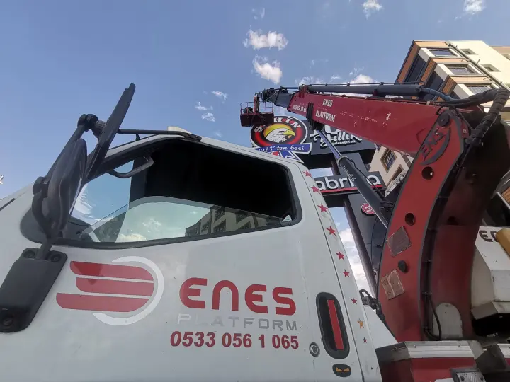 Kayseri vinç enes platform sepetli vinç hizmetleri