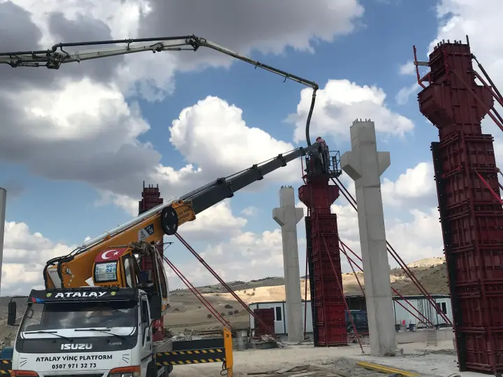 Kazan Sepetli Vinç Platform