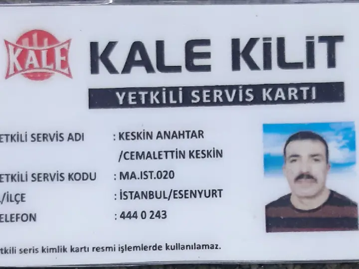 Keskin Çilingir ,Kale Kilit yetkili servis
