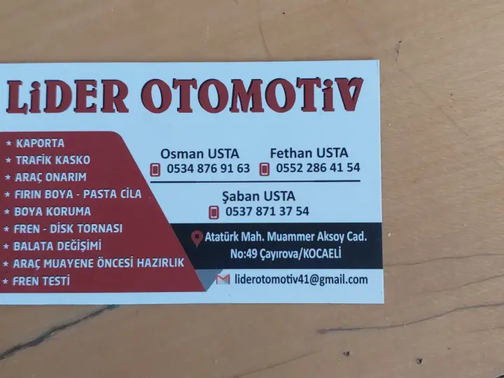 LIDER OTOMOTİV