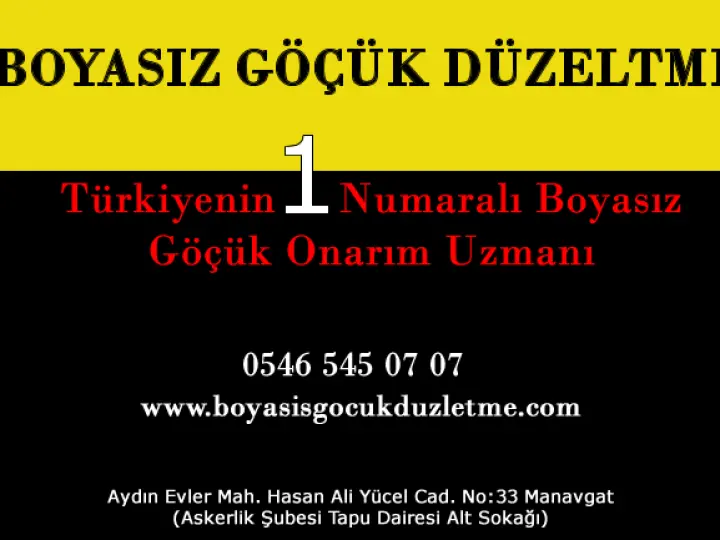Manavgat Boyasız Göçük Düzeltme