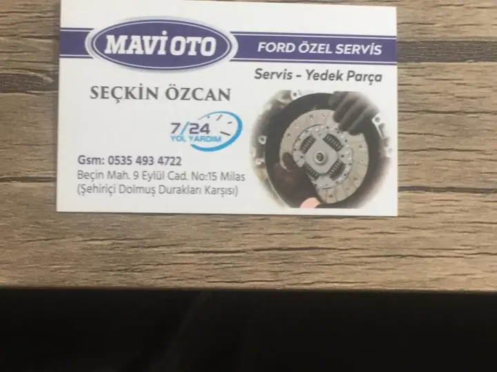 Mavi Oto Milas Ford Özel Servis