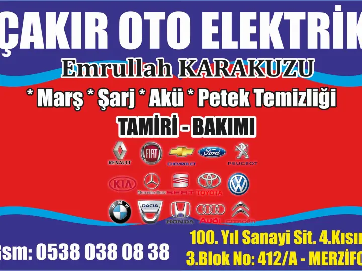 MERZİFON ÇAKIR OTO ELEKTRİK