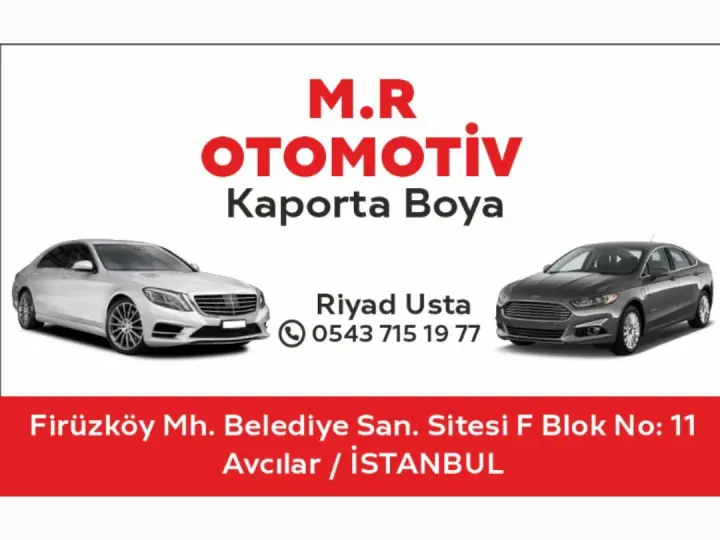 MR OTOMOTİV KAPORTA BOYA SERVİSİ