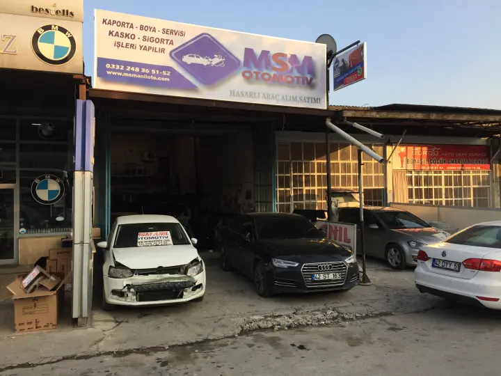 MSM OTOMOTİV HASARLI ARAÇ ALIM SATIM & 2.EL ORJİNAL ÇIKMA YEDEK PARÇA KAPORTA BOYA SERVİSİ