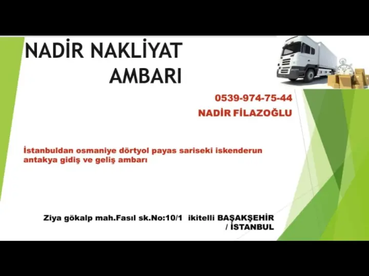 Nadir nakliyat hatay