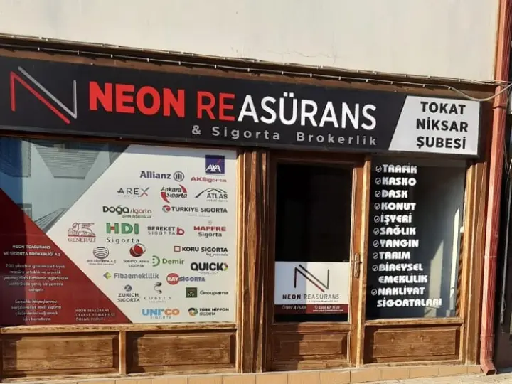 Neon Reasürans ve Sigorta Brokerliği Tokat Şubesi