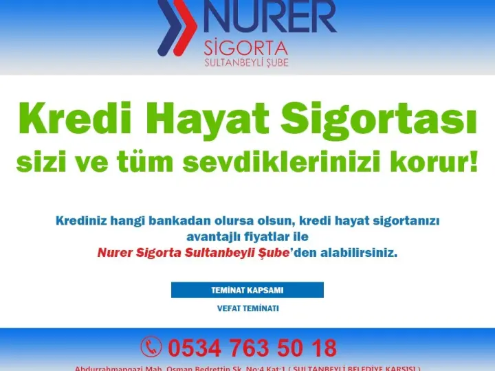 Nurer Sigorta Sultanbeyli şube