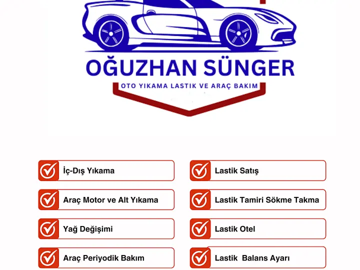 Oğuzhan Sünger Oto Yıkama Lastik ve Araç Bakım