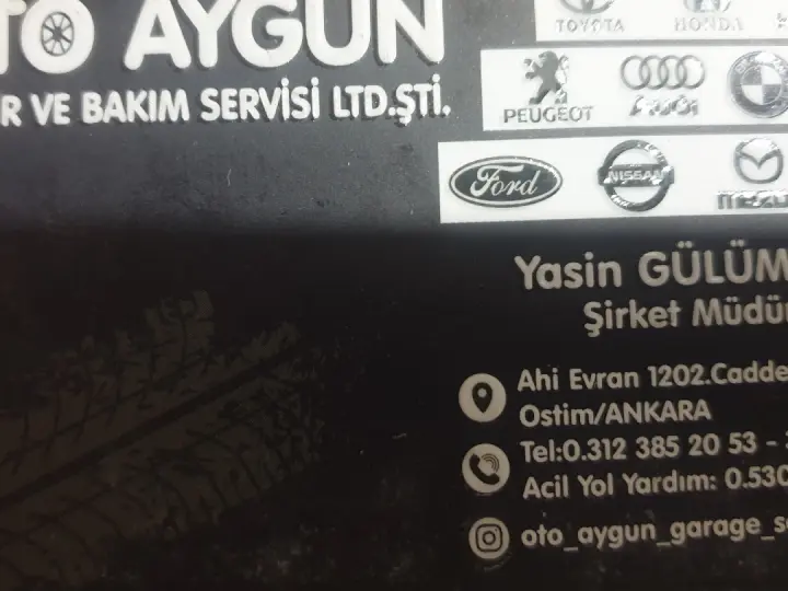 OTO AYGÜN TAMİR BAKIM YEDEK PARÇA SERVİS