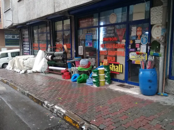 Öz Fırat İnşaat Nalbur Kiralık İskele desenli boya alçı sıva dekorasyon ve mantolama
