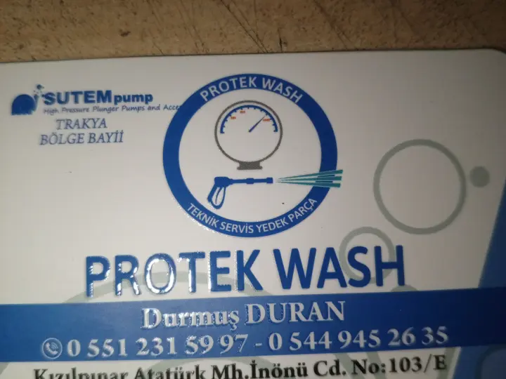 Protek wash basınçlı yıkama makinaları su jeti