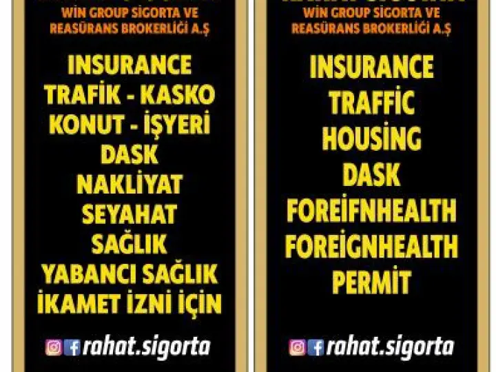 RAHAT SİGORTA - Antalya Alanya trafik kasko sigorta hizmeti
