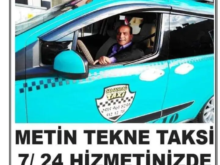 Samandağ taksi metin tekne