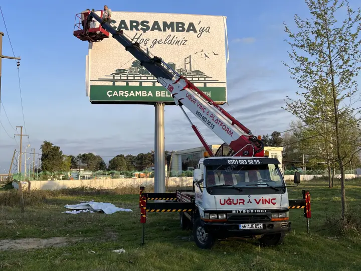 Samsun sepetli vinç