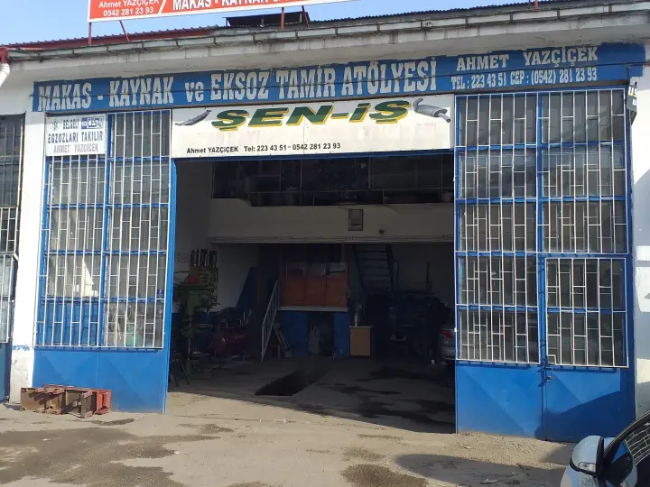 Şen iş egzoz makas kaynak