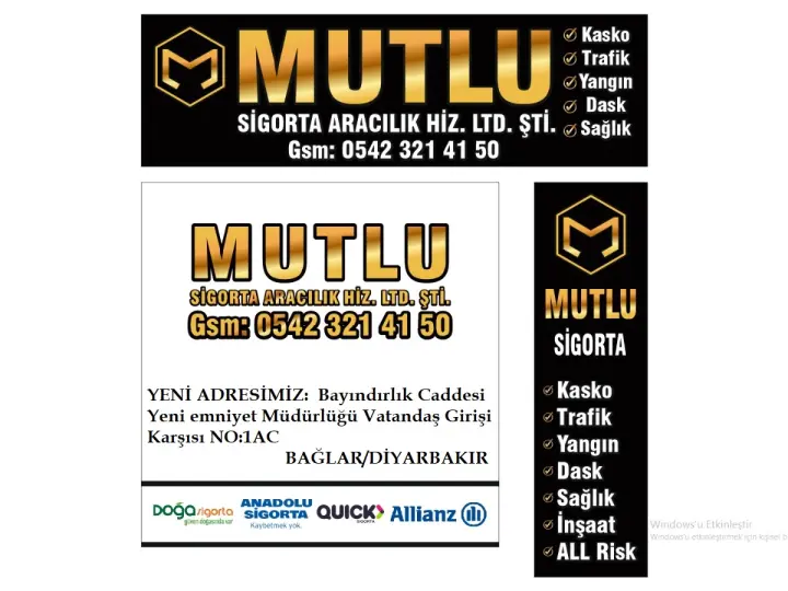 SERDAR MUTLU-MUTLU SİGORTA ARACILIK HİZ.LTD.ŞTİ