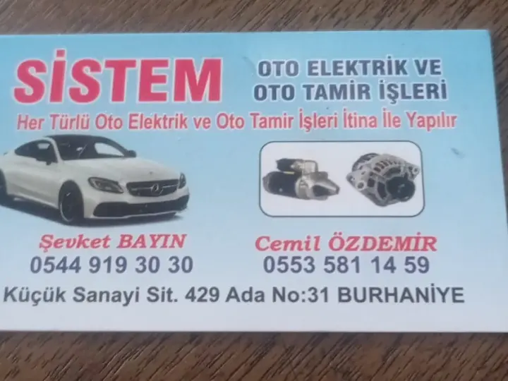 Sistem oto tamir ve oto elektrik