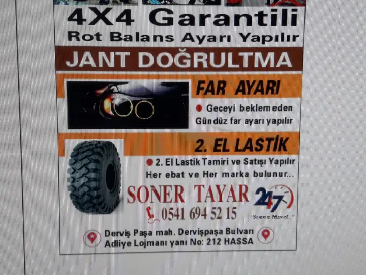 SONER OTO ROT BALANS