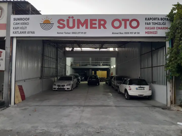 Sümer Oto Sunroof,Cam Kriko,Katlanır Ayna ,Kapı Kilit,Kaporta Hasar Onarım