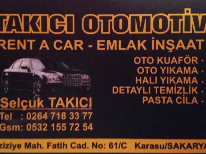 Takıcı Oto Halı Yıkama Rent a Car Inşaat Emlak Ltd. Şti.