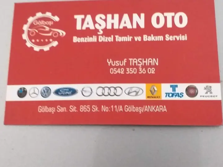 TAŞHAN OTO TAMİR SERVİSİ GÖLBAŞI