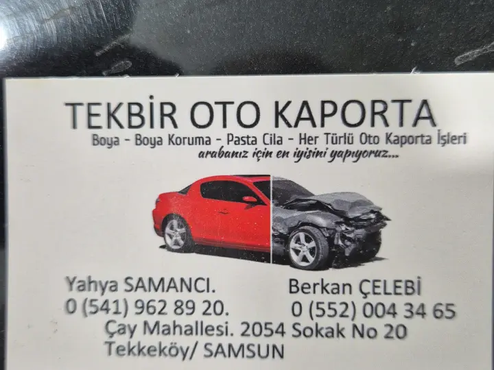 Tekbir oto kaporta boya aksesuar tasarım