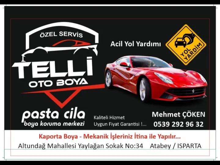 Telli oto boya