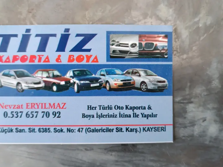 Titiz oto kaporta boya