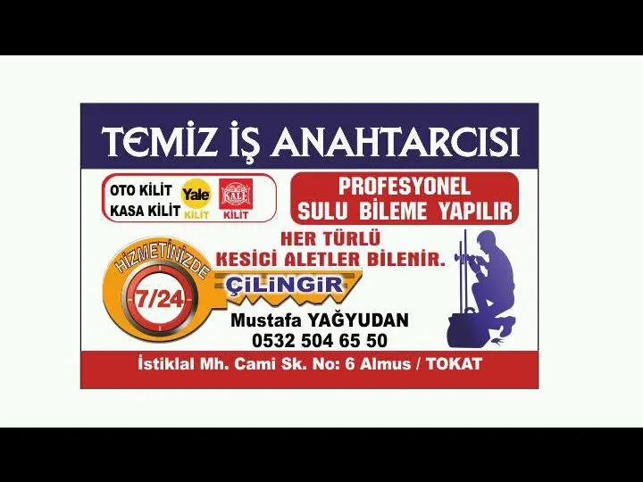 TOKAT ALMUS TEMİZ İŞ ANAHTARCISI