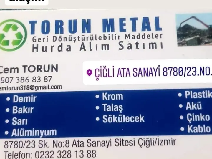 Torun Metal Her Nevi Hurda Alım Satım