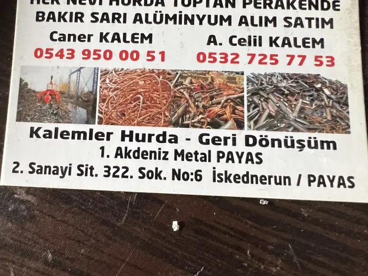 TÜFEKÇİOĞLU HURDA TİCARET GERİ DÖNÜŞÜM