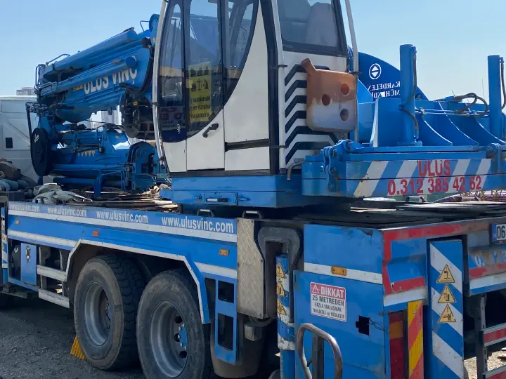 Ulus kiralık vinç makine parkı Ostim Ankara